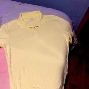 Mens light yellow Polo